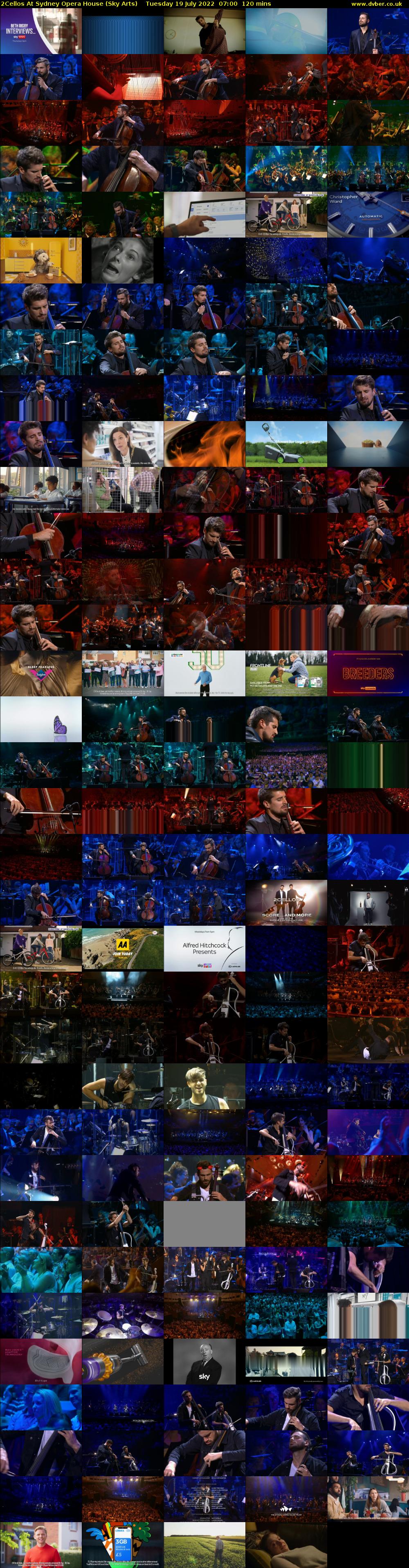 2Cellos At Sydney Opera House (Sky Arts) Tuesday 19 July 2022 07:00 - 09:00