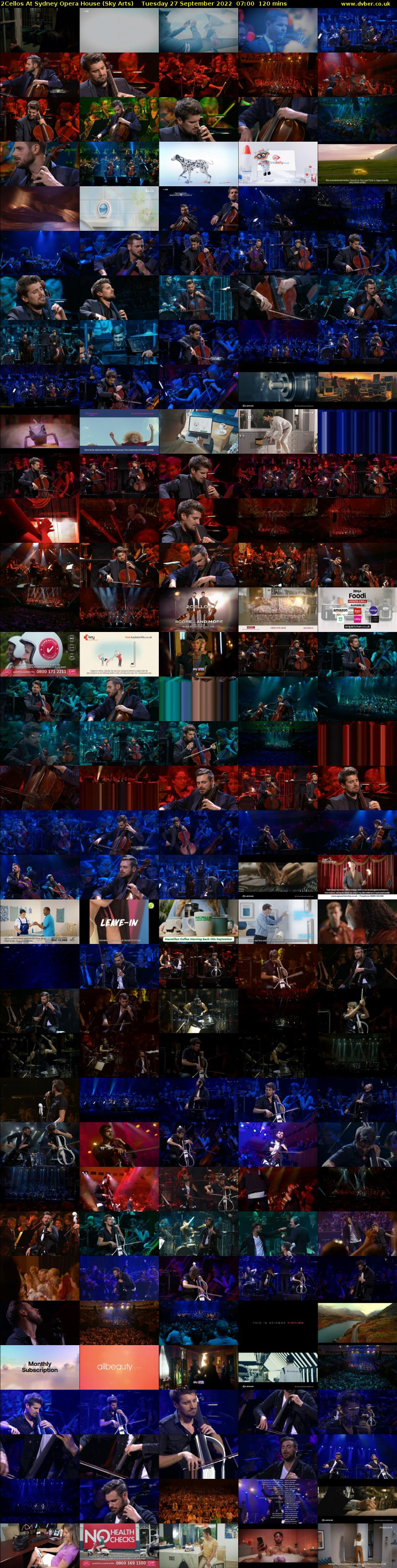 2Cellos At Sydney Opera House (Sky Arts) Tuesday 27 September 2022 07:00 - 09:00