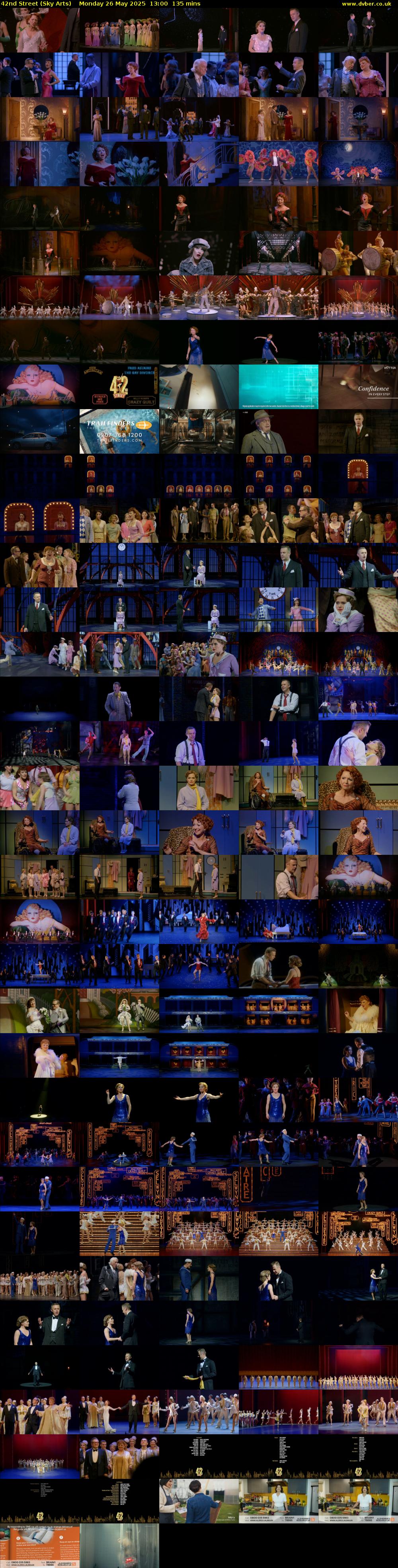 42nd Street (Sky Arts) Monday 26 May 2025 13:00 - 15:15