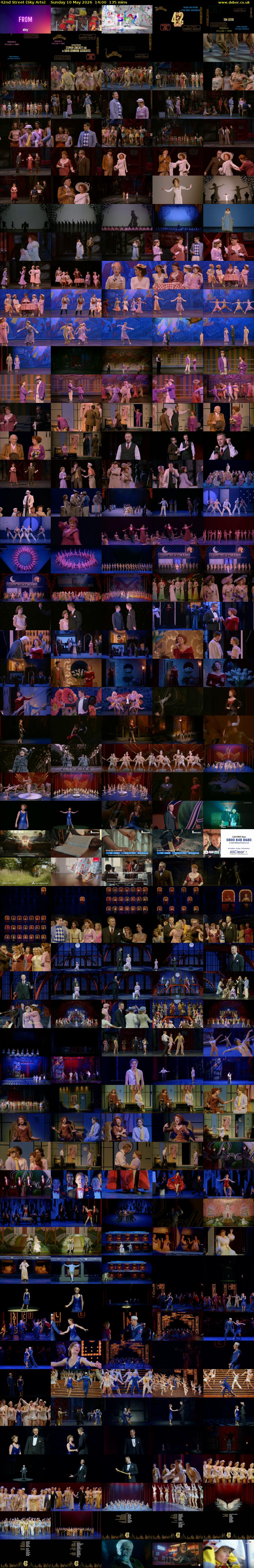 42nd Street (Sky Arts) Sunday 10 May 2026 14:00 - 16:15