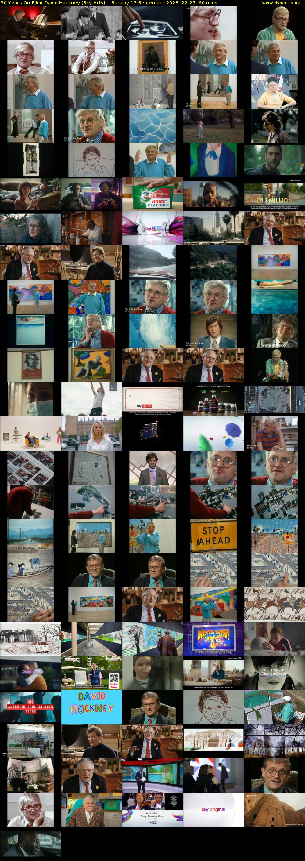 50 Years On Film: David Hockney (Sky Arts) Sunday 17 September 2023 22:25 - 23:25