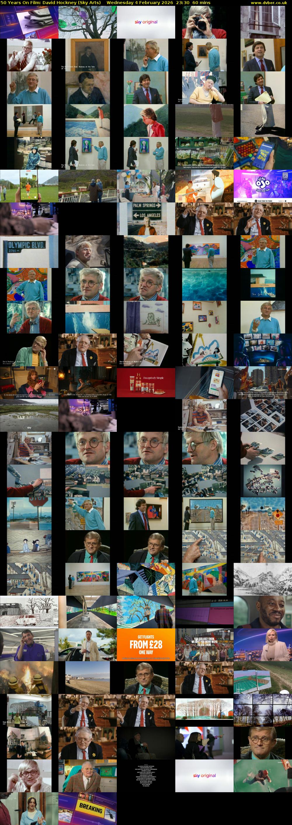 50 Years On Film: David Hockney (Sky Arts) Wednesday 4 February 2026 23:30 - 00:30