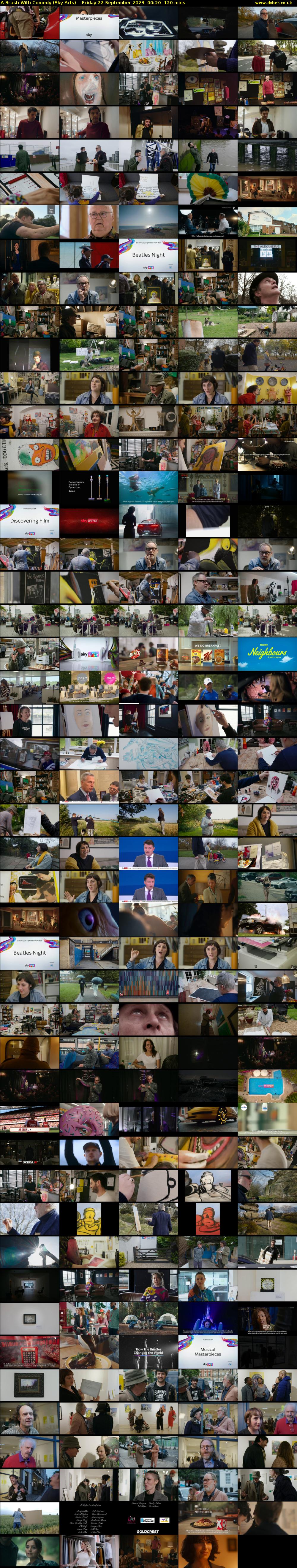 A Brush With Comedy (Sky Arts) Friday 22 September 2023 00:20 - 02:20