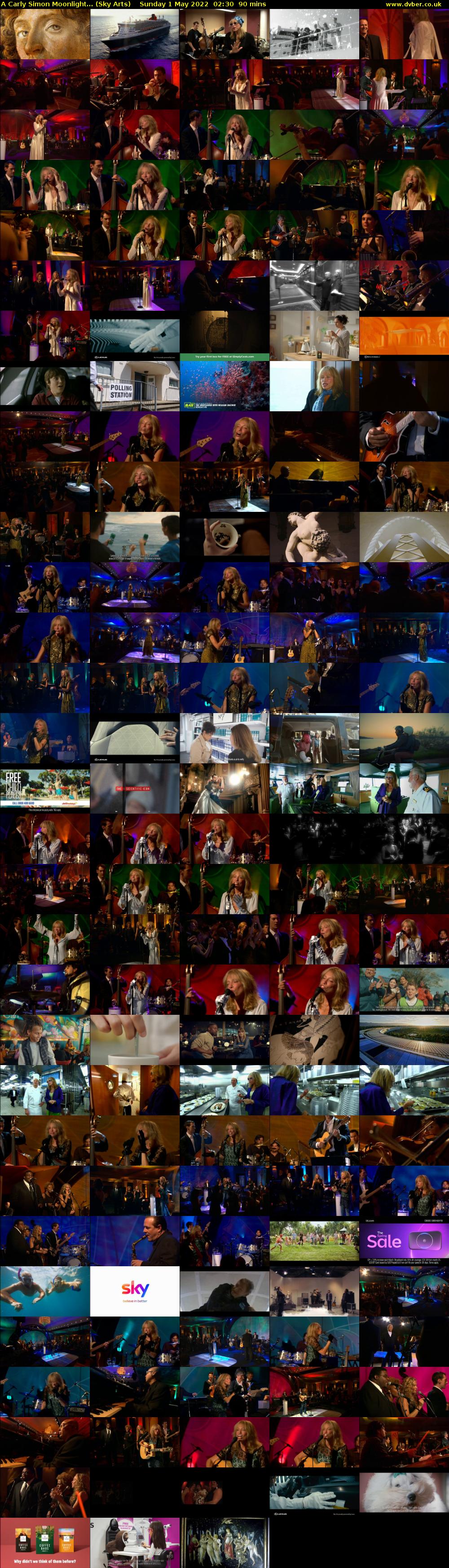A Carly Simon Moonlight... (Sky Arts) Sunday 1 May 2022 02:30 - 04:00