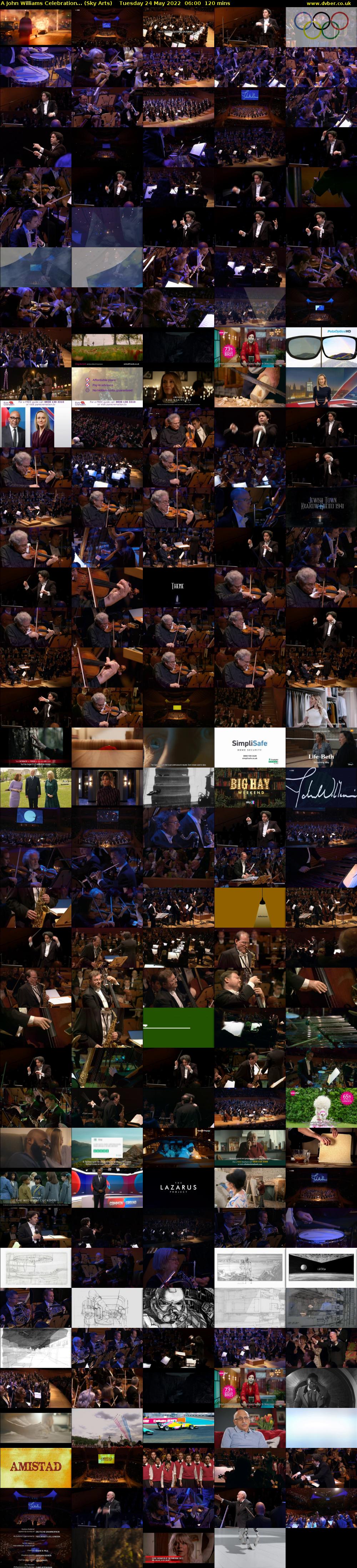A John Williams Celebration... (Sky Arts) Tuesday 24 May 2022 06:00 - 08:00