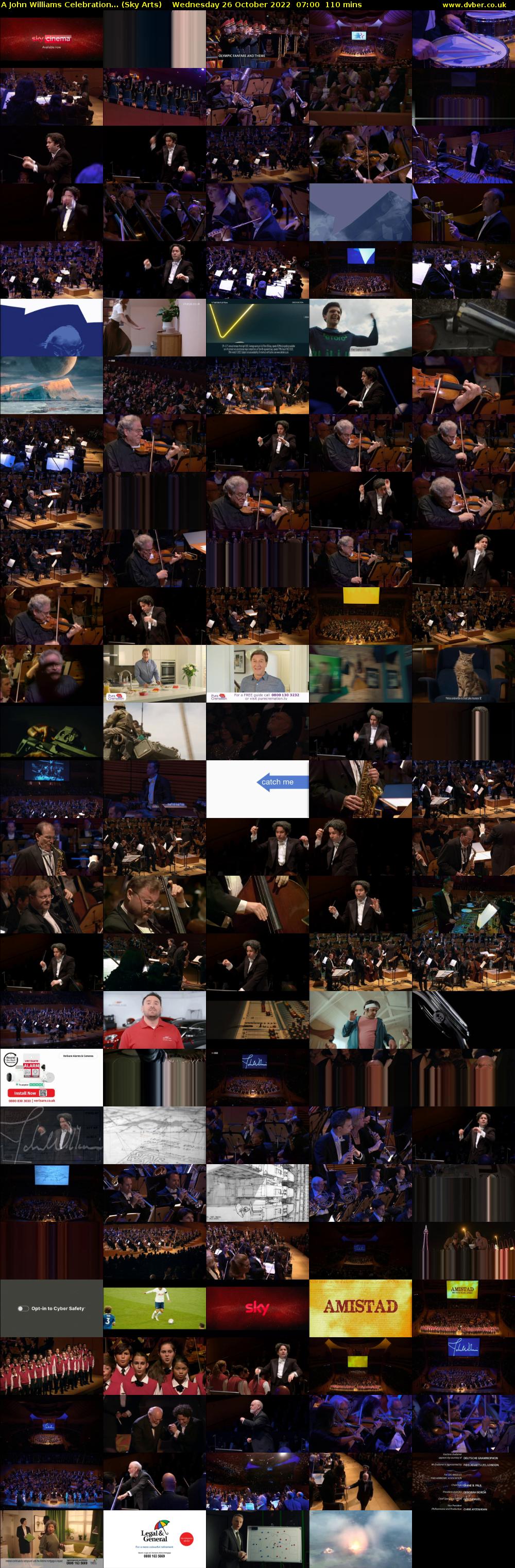 A John Williams Celebration... (Sky Arts) Wednesday 26 October 2022 07:00 - 08:50