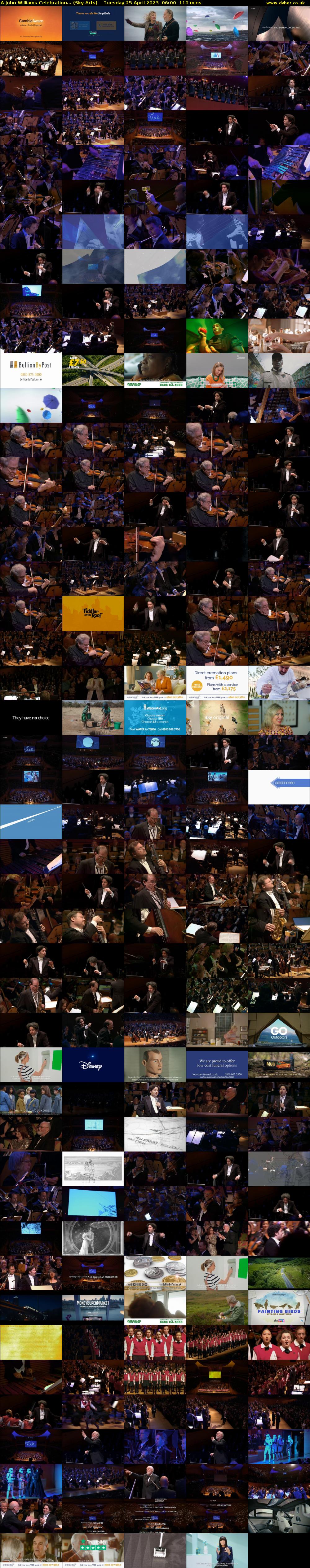 A John Williams Celebration... (Sky Arts) Tuesday 25 April 2023 06:00 - 07:50