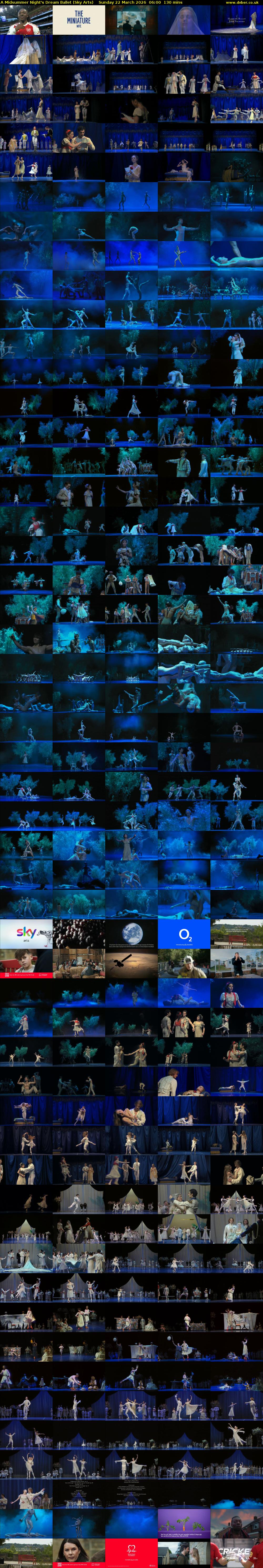 A Midsummer Night's Dream Ballet (Sky Arts) Sunday 22 March 2026 06:00 - 08:10