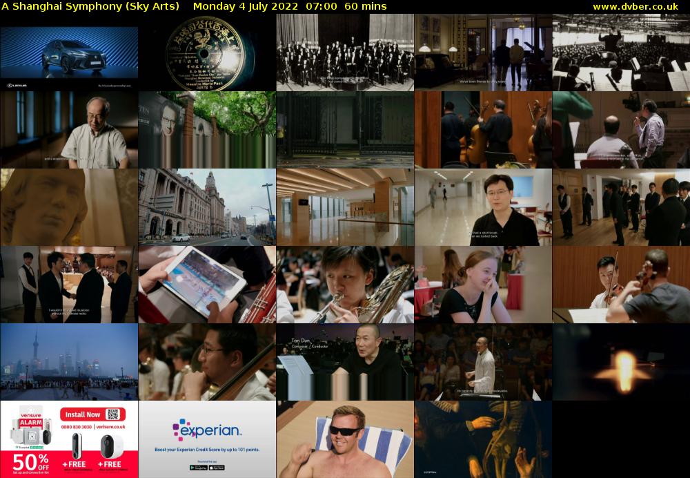 A Shanghai Symphony (Sky Arts) Monday 4 July 2022 07:00 - 08:00