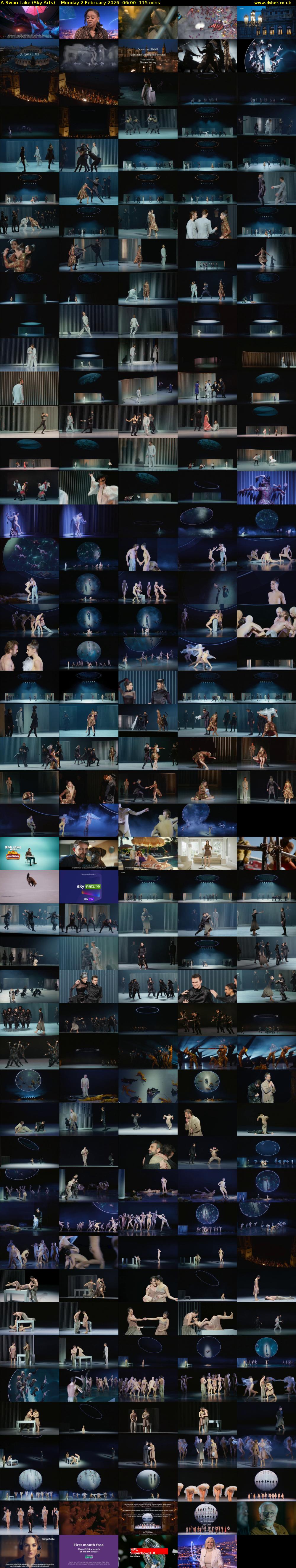 A Swan Lake (Sky Arts) Monday 2 February 2026 06:00 - 07:55