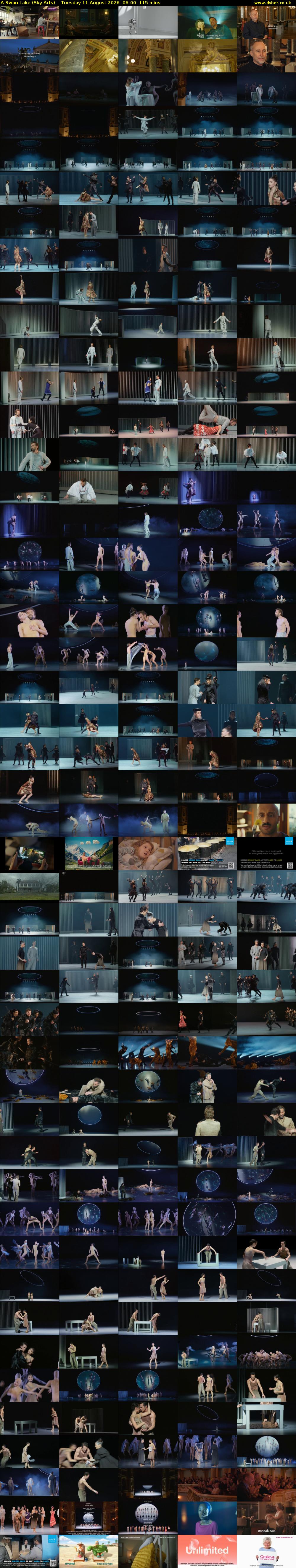 A Swan Lake (Sky Arts) Tuesday 11 August 2026 06:00 - 07:55