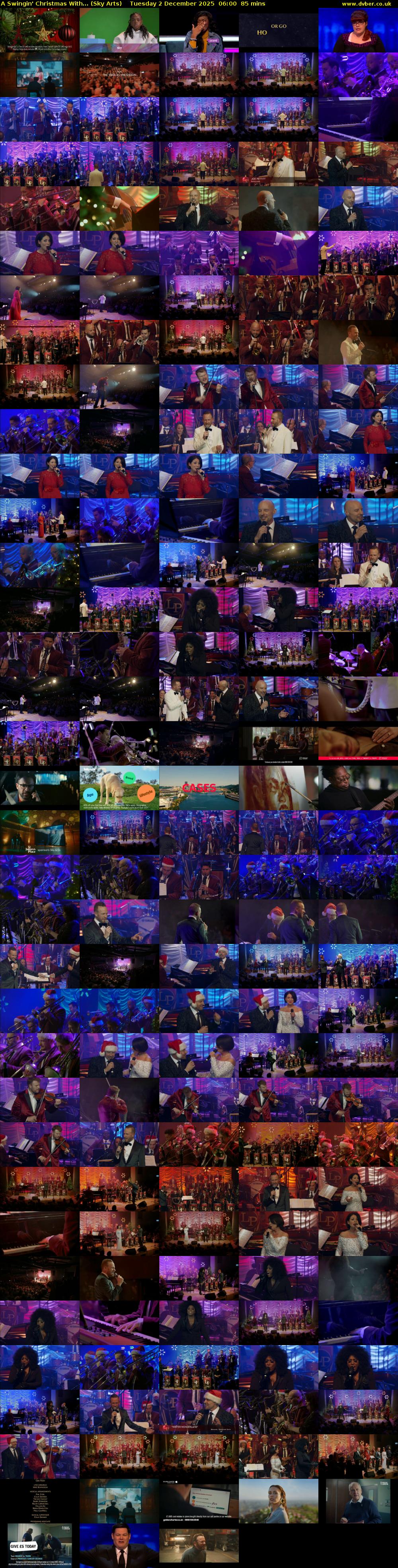 A Swingin' Christmas With... (Sky Arts) Tuesday 2 December 2025 06:00 - 07:25