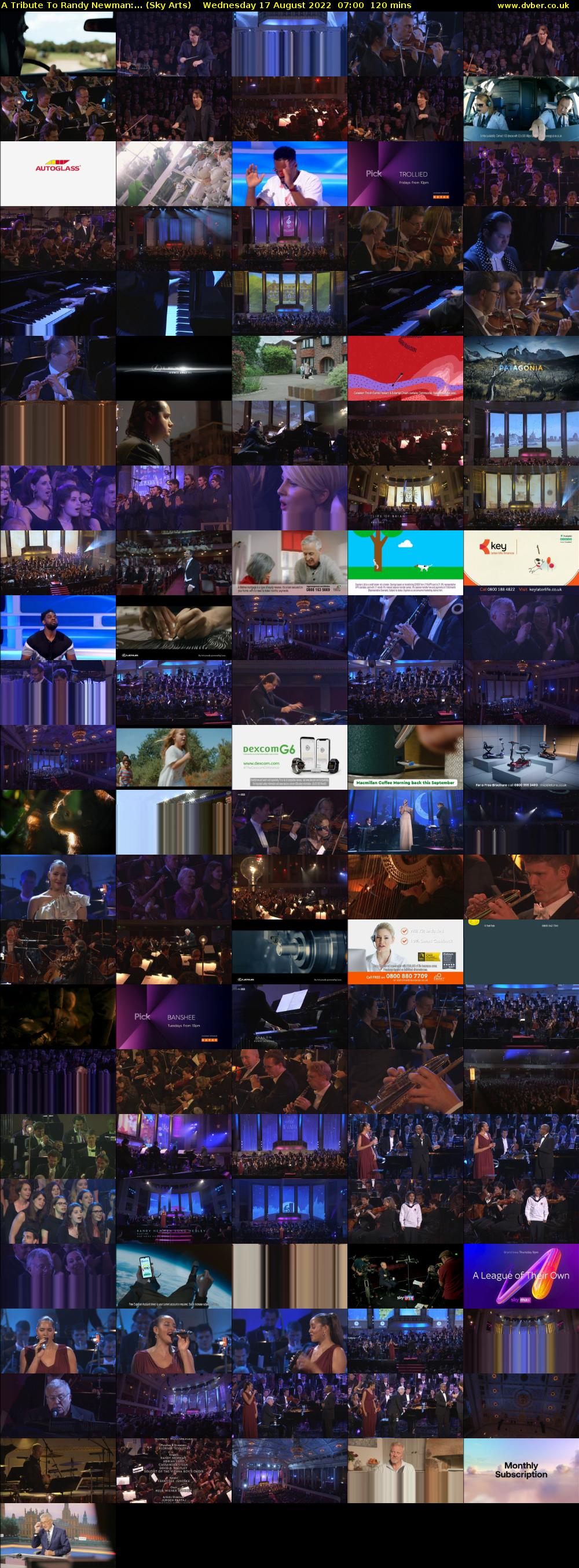 A Tribute To Randy Newman:... (Sky Arts) Wednesday 17 August 2022 07:00 - 09:00