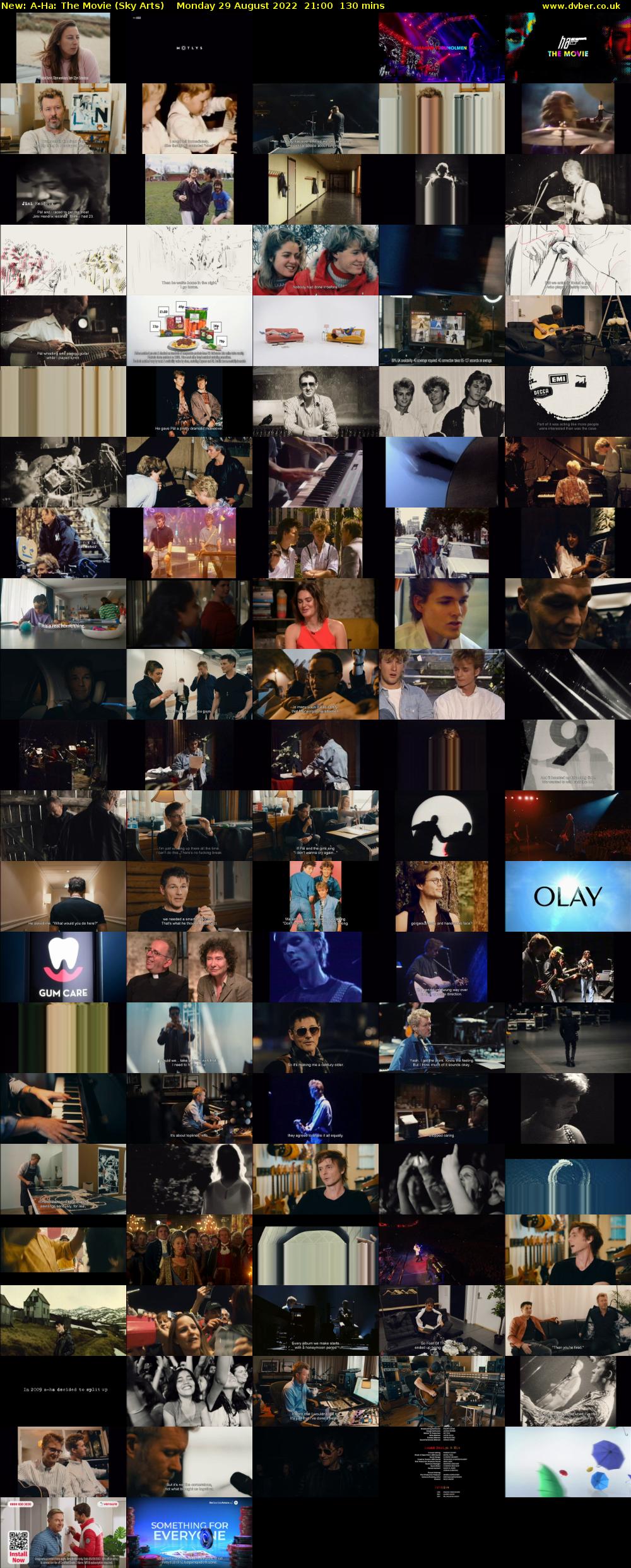 A-Ha: The Movie (Sky Arts) Monday 29 August 2022 21:00 - 23:10