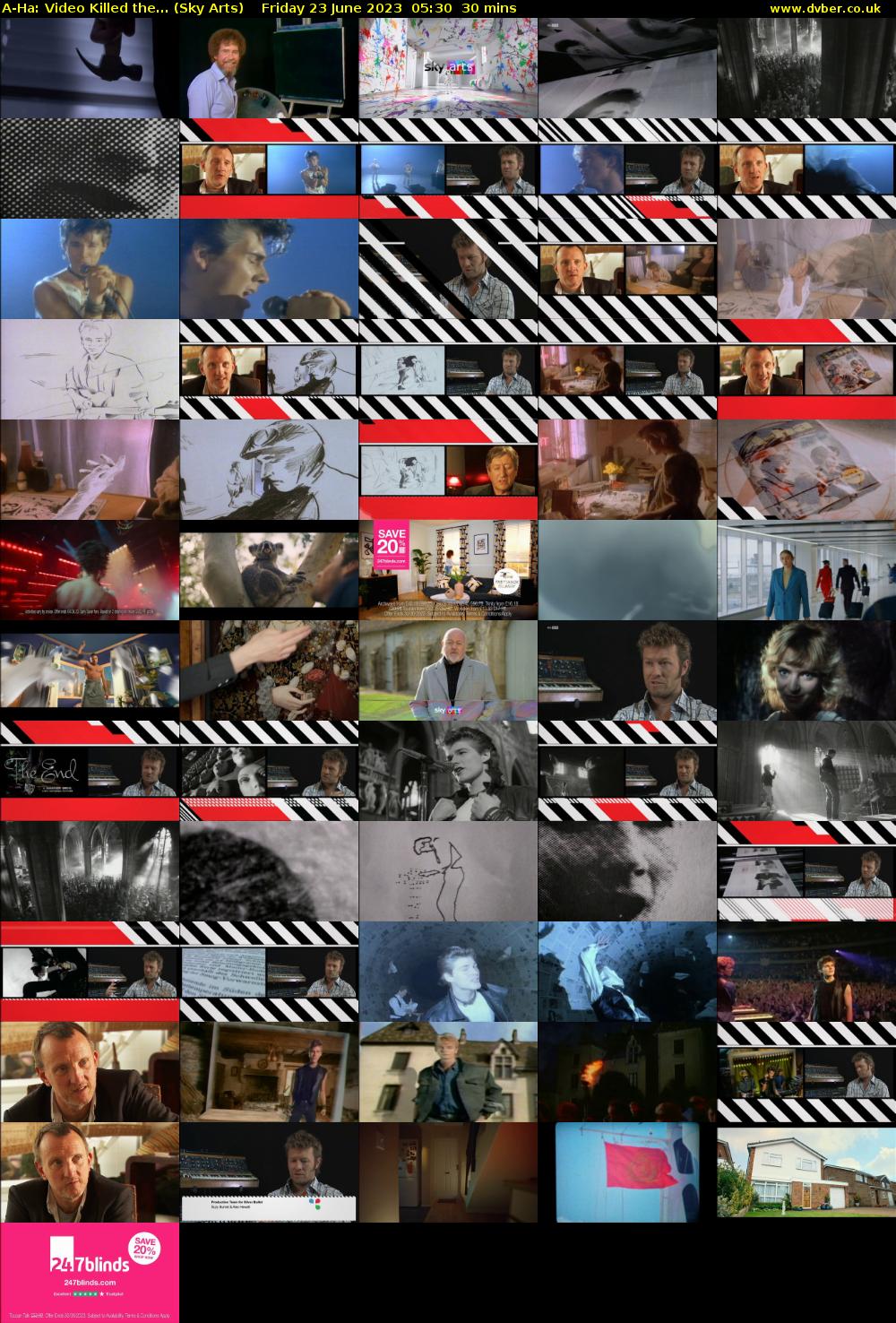A-Ha: Video Killed the... (Sky Arts) Friday 23 June 2023 05:30 - 06:00