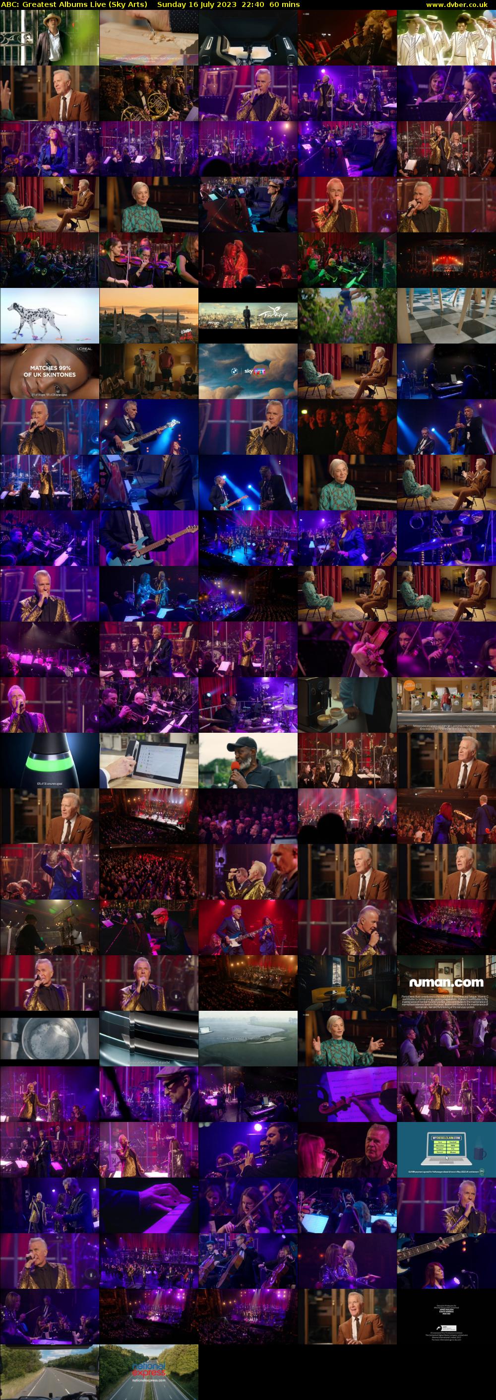 ABC: Greatest Albums Live (Sky Arts) Sunday 16 July 2023 22:40 - 23:40