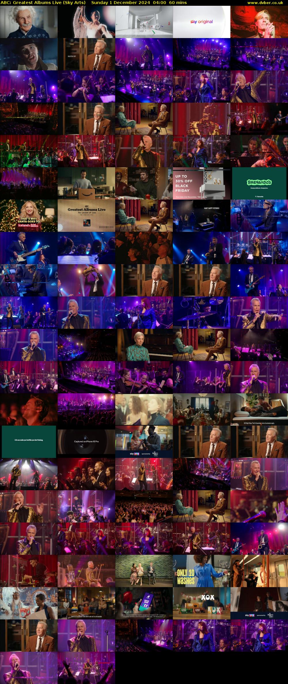 ABC: Greatest Albums Live (Sky Arts) Sunday 1 December 2024 04:00 - 05:00