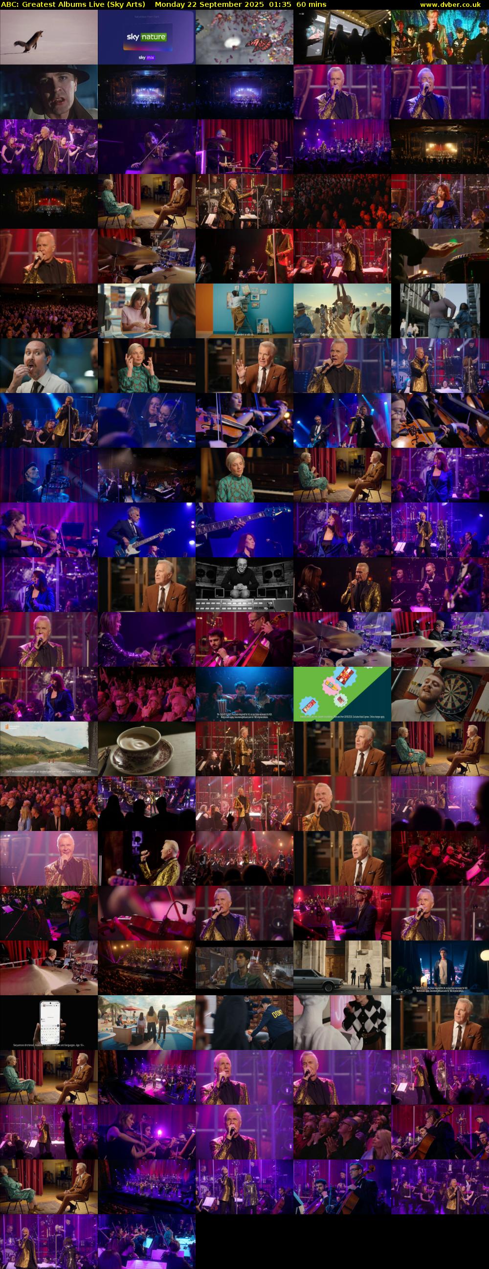 ABC: Greatest Albums Live (Sky Arts) Monday 22 September 2025 01:35 - 02:35