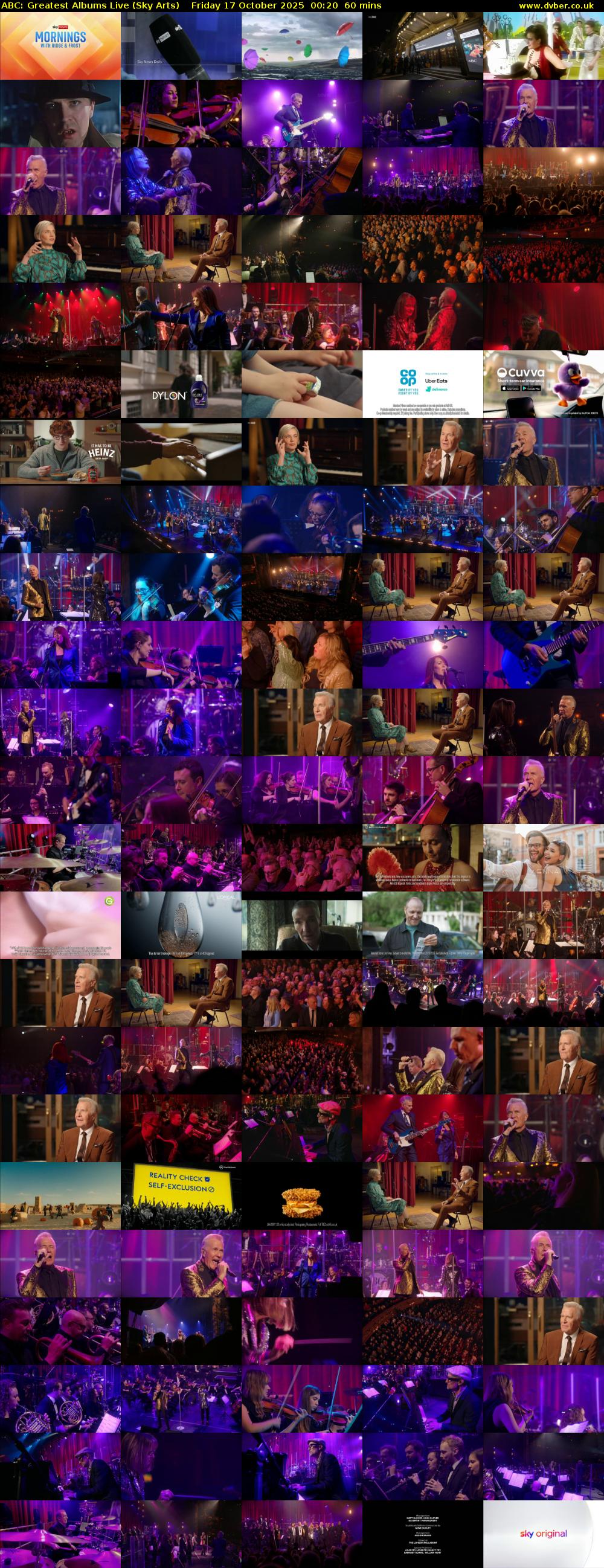 ABC: Greatest Albums Live (Sky Arts) Friday 17 October 2025 00:20 - 01:20