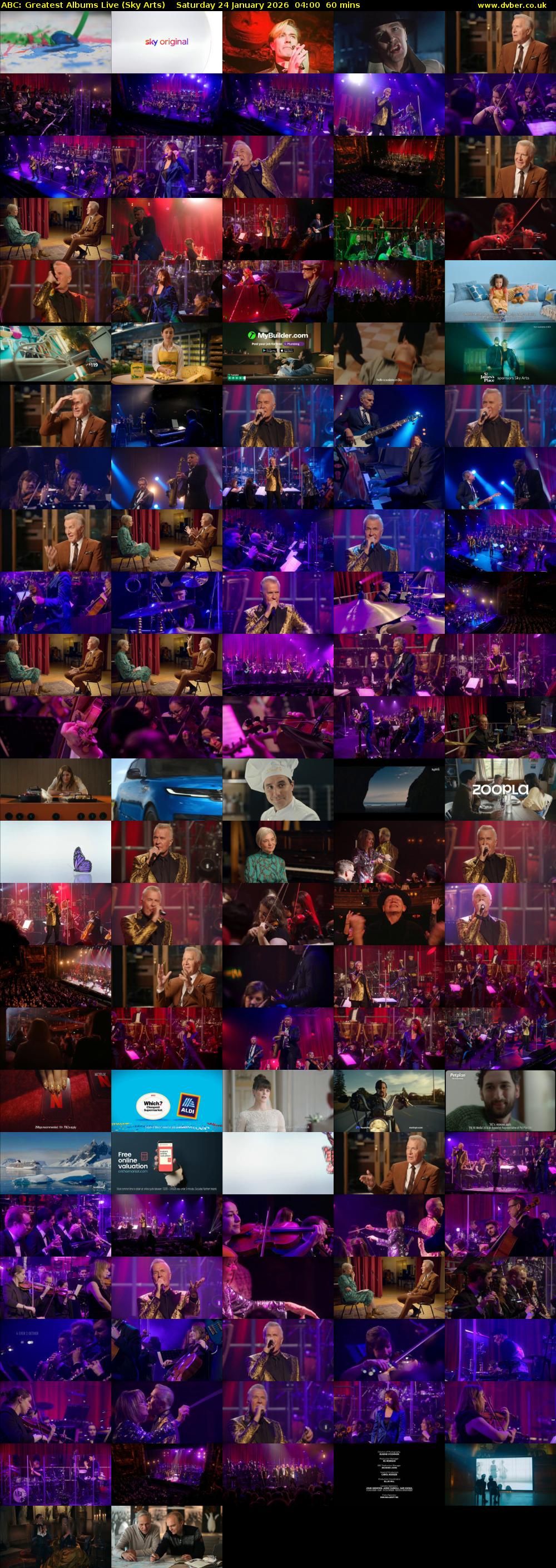 ABC: Greatest Albums Live (Sky Arts) Saturday 24 January 2026 04:00 - 05:00