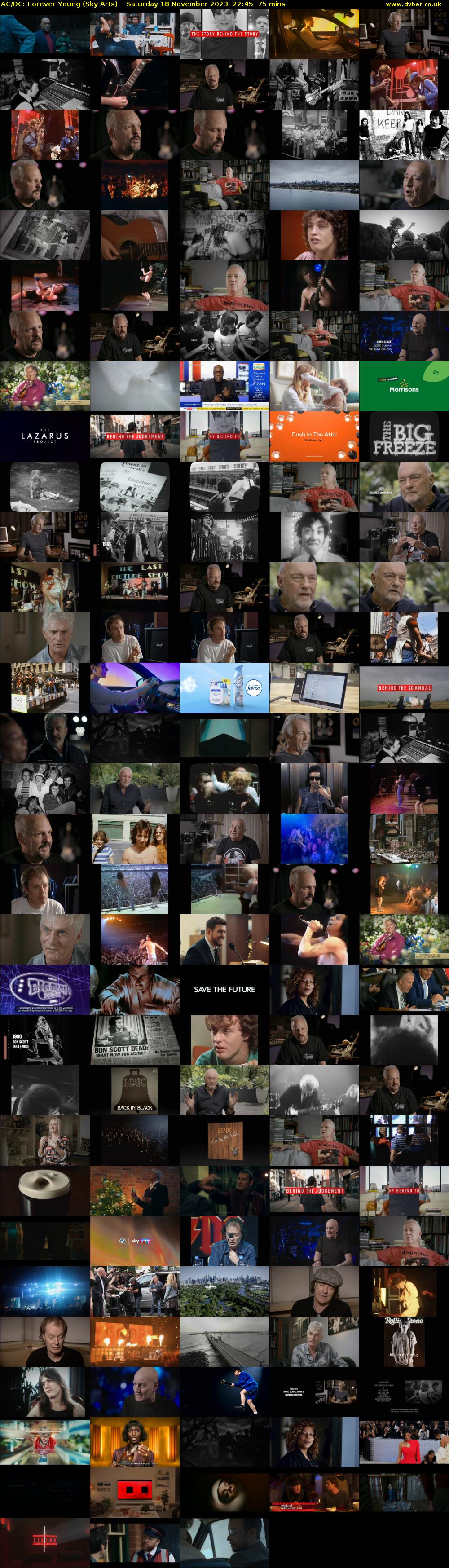 AC/DC: Forever Young (Sky Arts) Saturday 18 November 2023 22:45 - 00:00