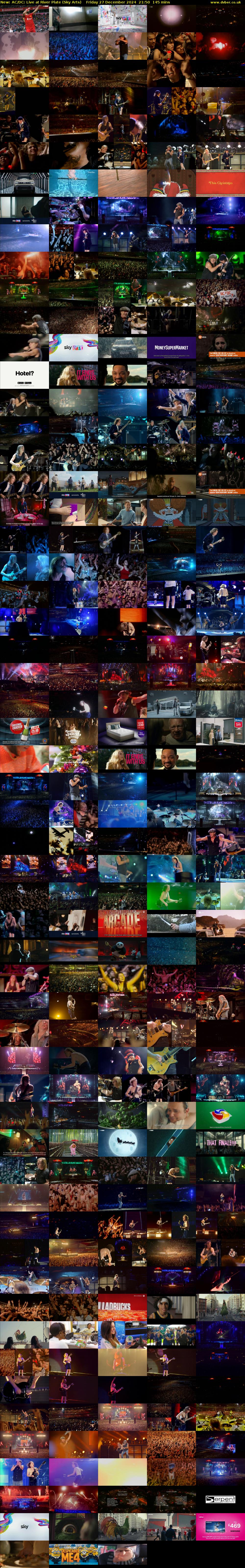 AC/DC: Live at River Plate (Sky Arts) Friday 27 December 2024 21:50 - 00:15