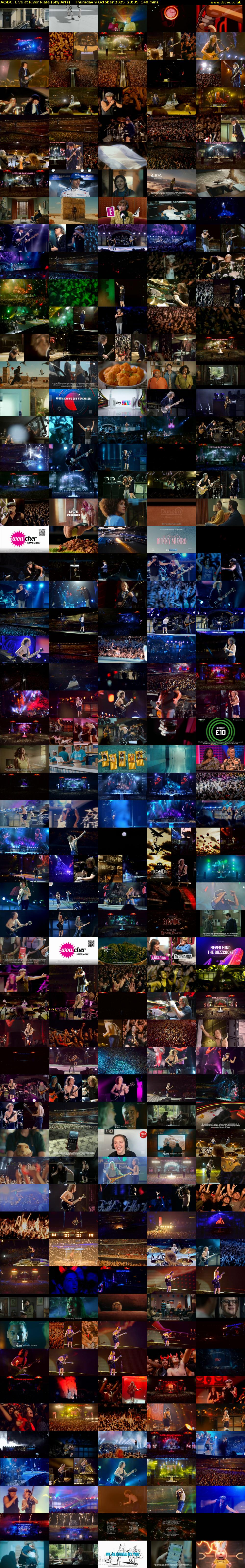 AC/DC: Live at River Plate (Sky Arts) Thursday 9 October 2025 23:35 - 01:55