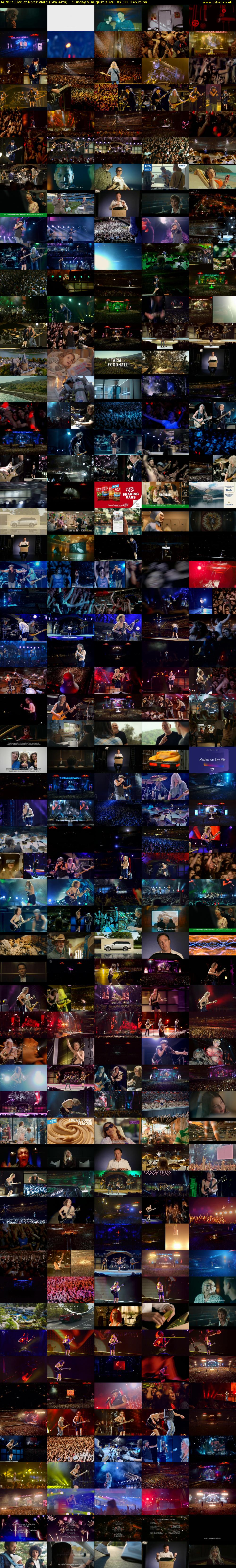 AC/DC: Live at River Plate (Sky Arts) Sunday 9 August 2026 02:10 - 04:35