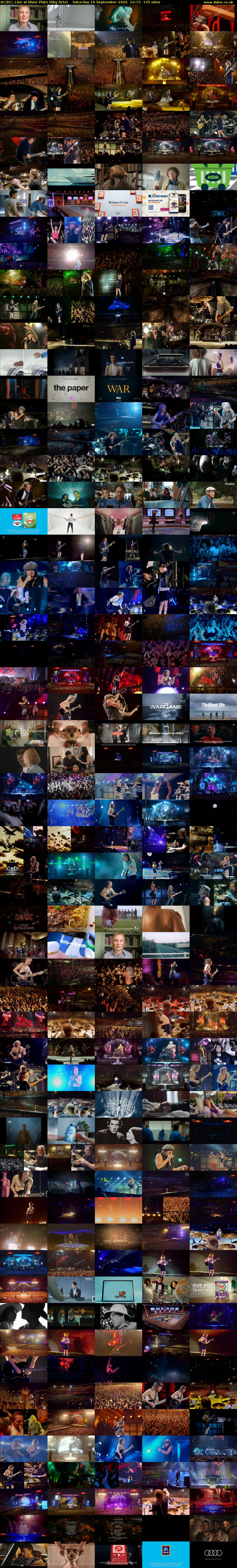 AC/DC: Live at River Plate (Sky Arts) Saturday 19 September 2026 22:15 - 00:40