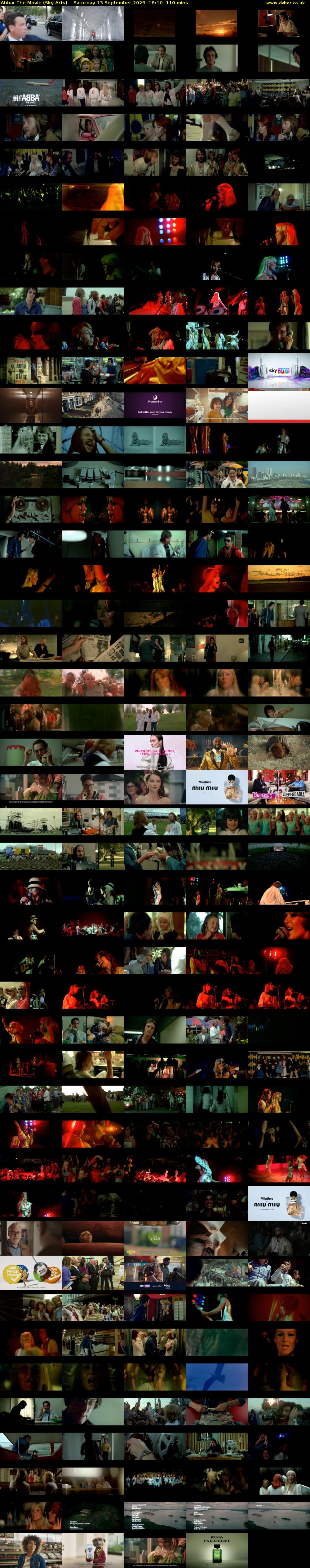 Abba: The Movie (Sky Arts) Saturday 13 September 2025 18:10 - 20:00