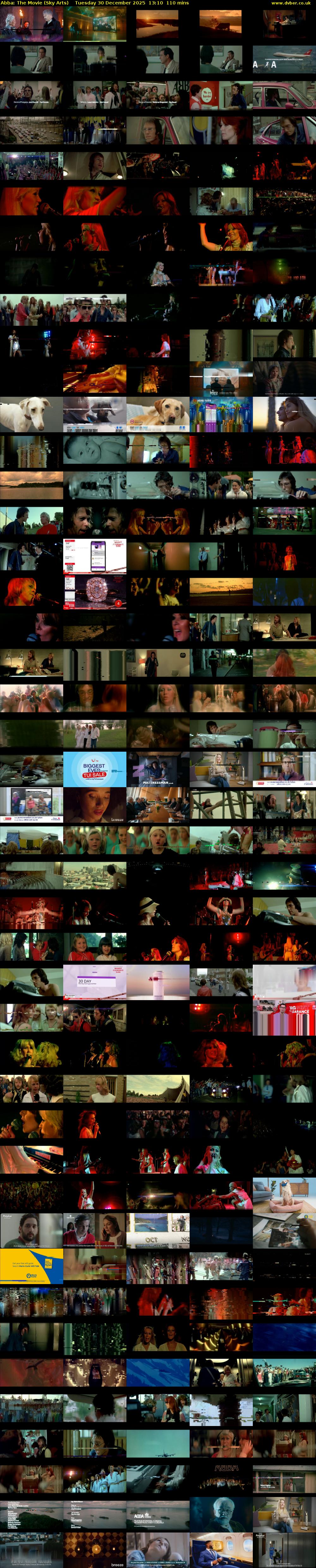 Abba: The Movie (Sky Arts) Tuesday 30 December 2025 13:10 - 15:00