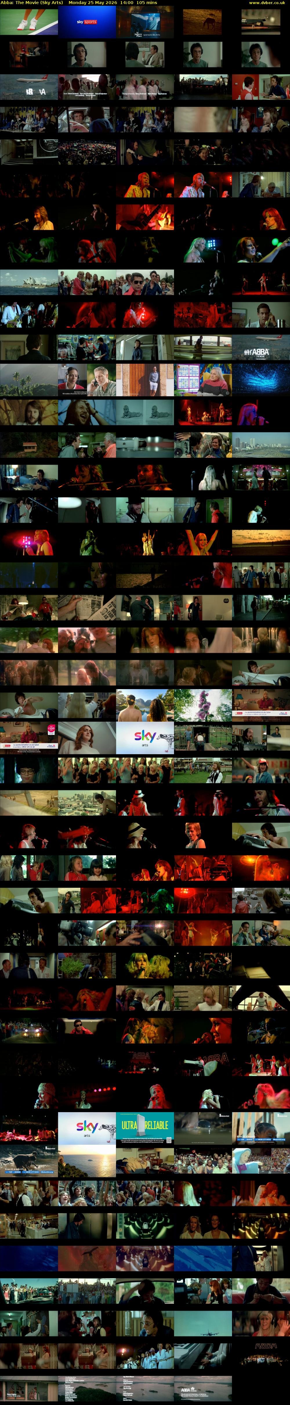 Abba: The Movie (Sky Arts) Monday 25 May 2026 14:00 - 15:45