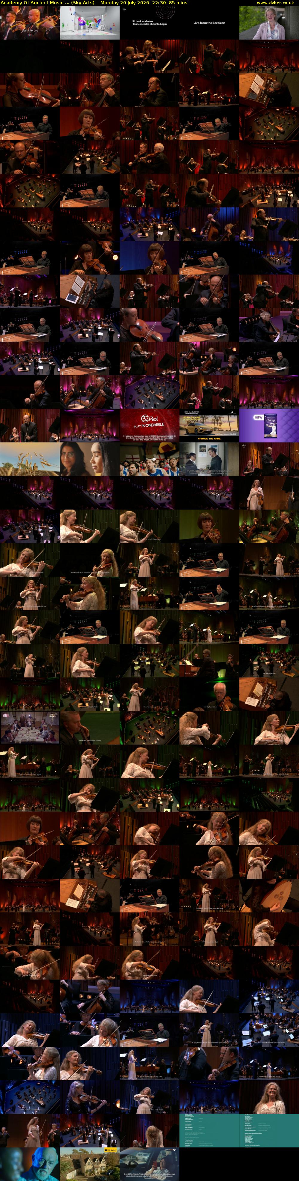 Academy Of Ancient Music:... (Sky Arts) Monday 20 July 2026 22:30 - 23:55