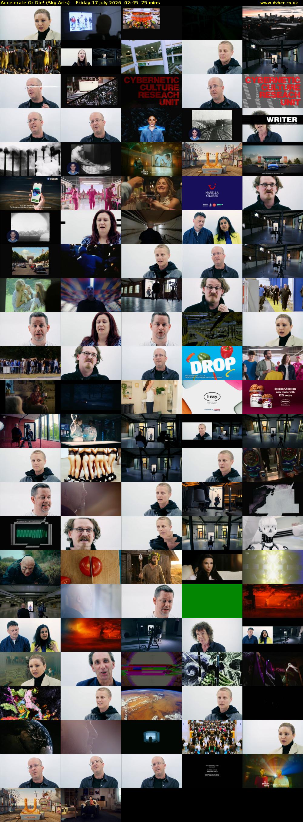 Accelerate Or Die! (Sky Arts) Friday 17 July 2026 02:45 - 04:00