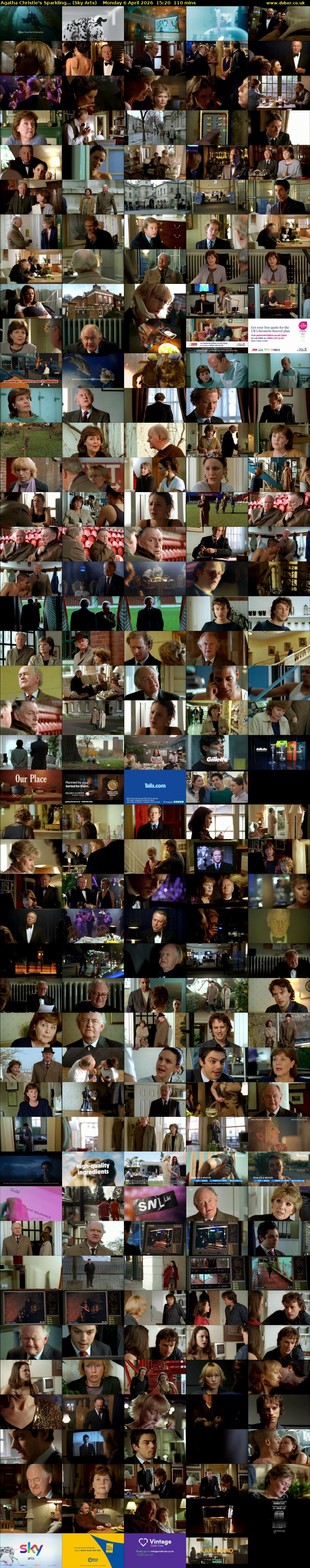 Agatha Christie's Sparkling... (Sky Arts) Monday 6 April 2026 15:20 - 17:10