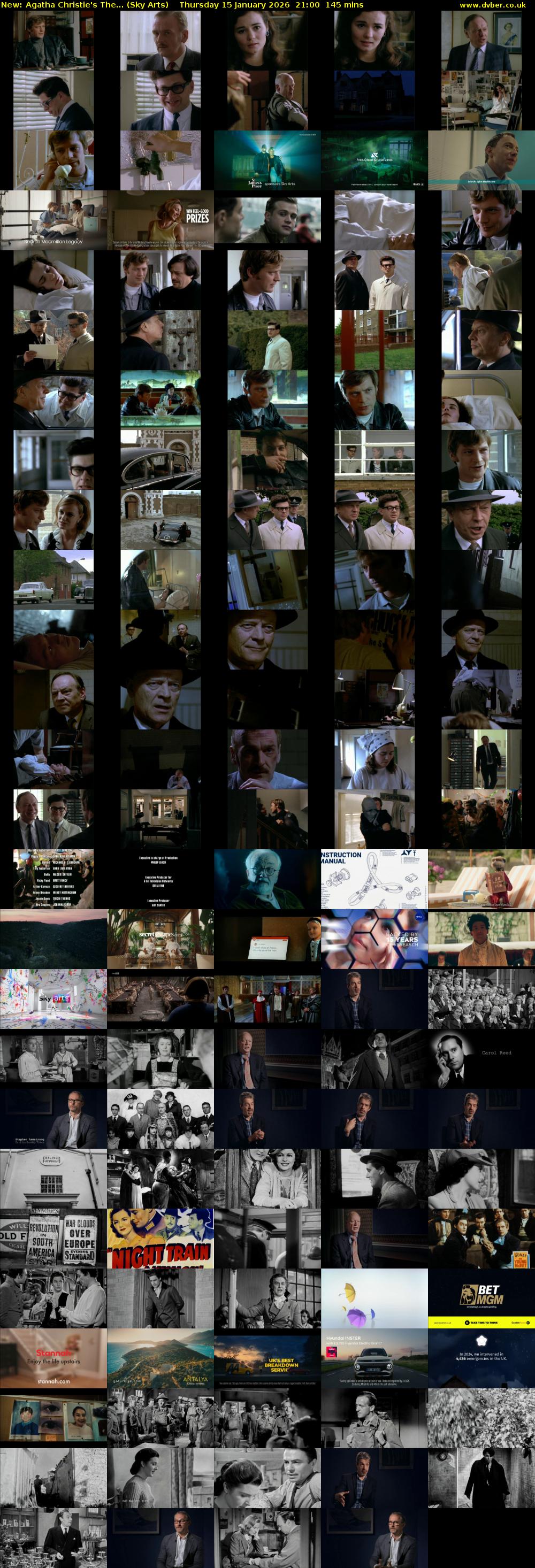 Agatha Christie's The... (Sky Arts) Thursday 15 January 2026 21:00 - 23:25