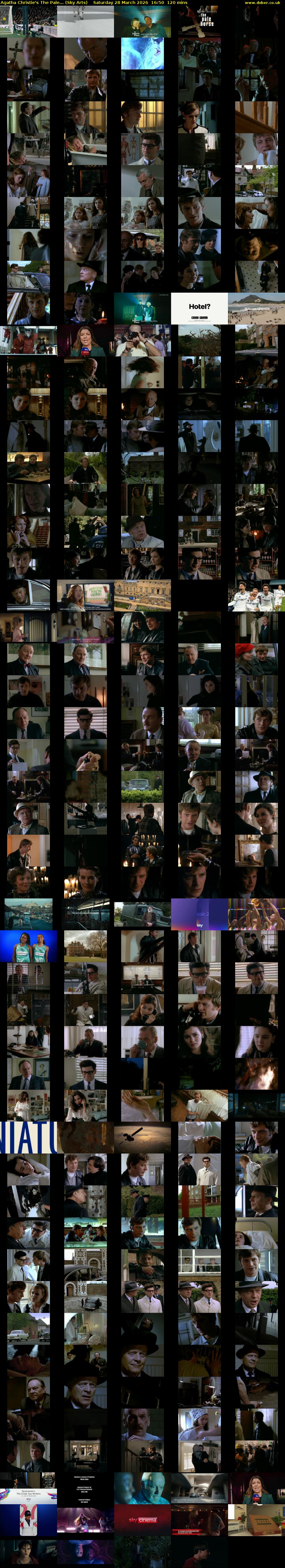 Agatha Christie's The Pale... (Sky Arts) Saturday 28 March 2026 16:50 - 18:50