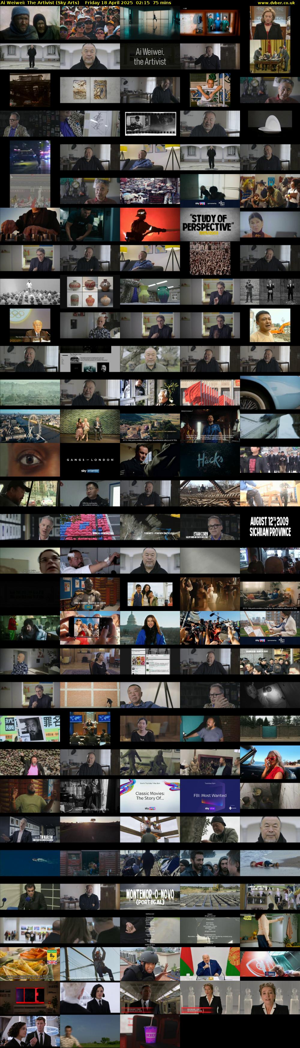 Ai Weiwei: The Artivist (Sky Arts) Friday 18 April 2025 02:15 - 03:30