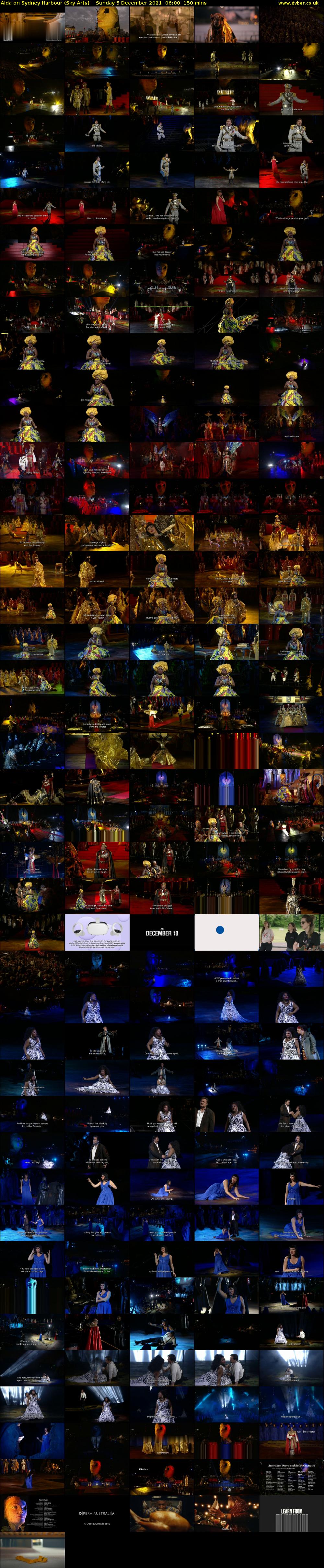 Aida on Sydney Harbour (Sky Arts) Sunday 5 December 2021 06:00 - 08:30