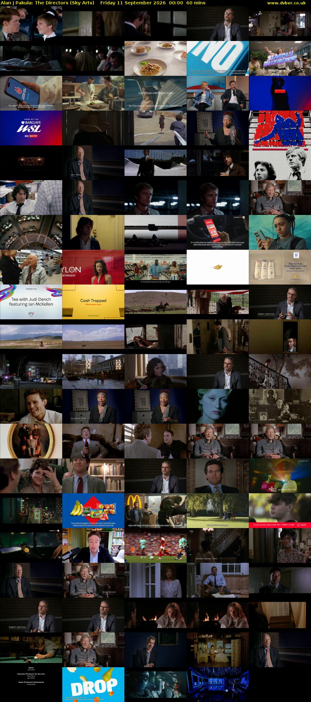 Alan J Pakula: The Directors (Sky Arts) Friday 11 September 2026 00:00 - 01:00