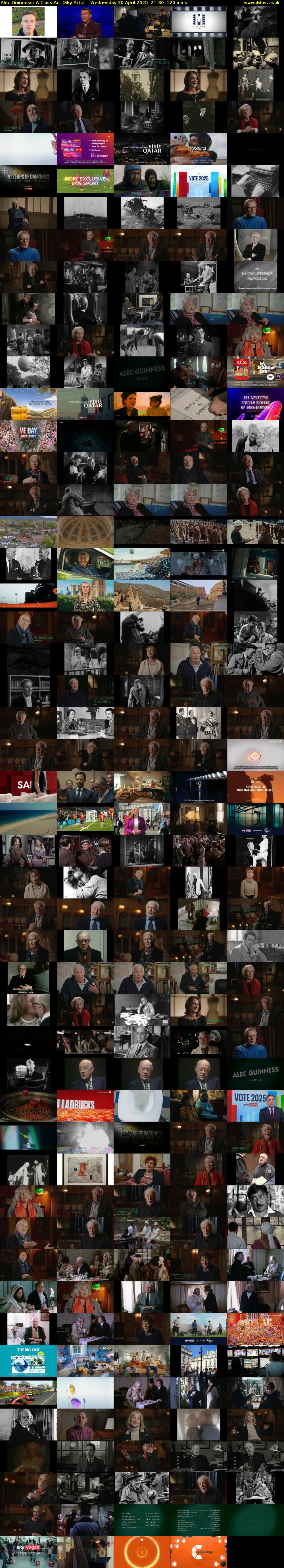 Alec Guinness: A Class Act (Sky Arts) Wednesday 30 April 2025 21:30 - 23:30