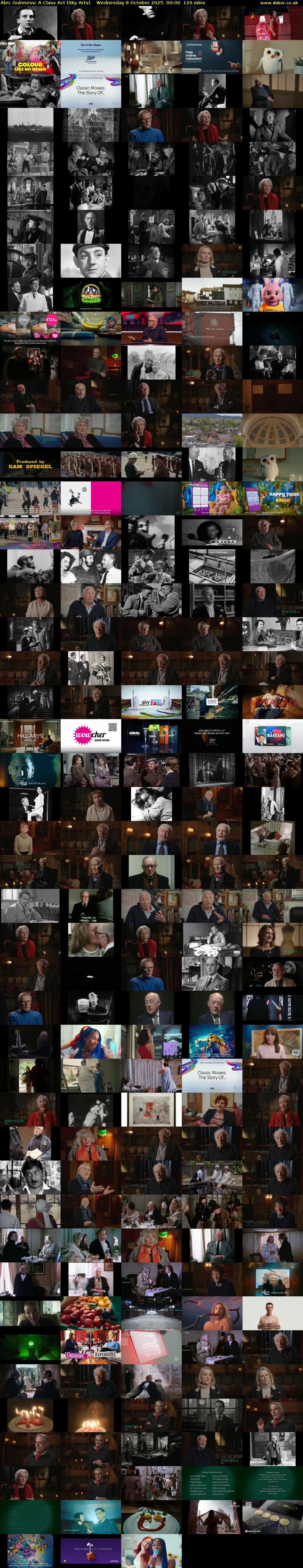 Alec Guinness: A Class Act (Sky Arts) Wednesday 8 October 2025 00:00 - 02:00