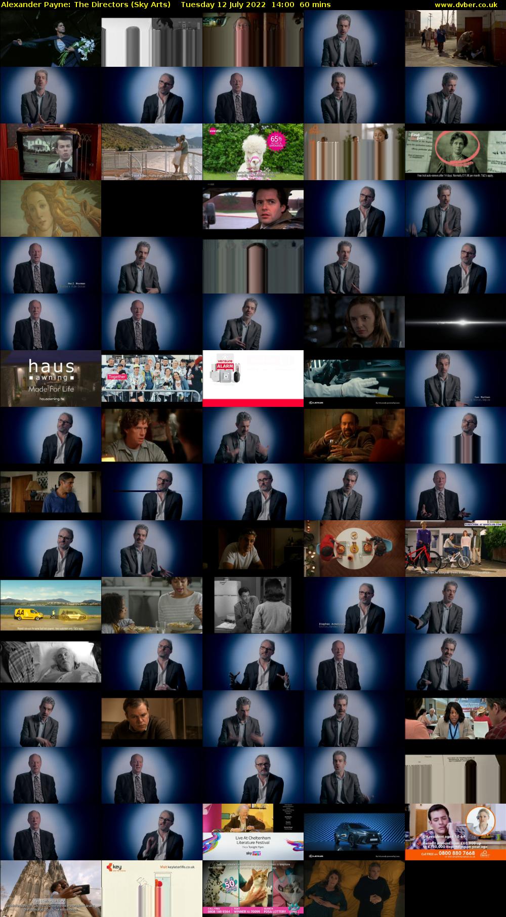 Alexander Payne: The Directors (Sky Arts) Tuesday 12 July 2022 14:00 - 15:00