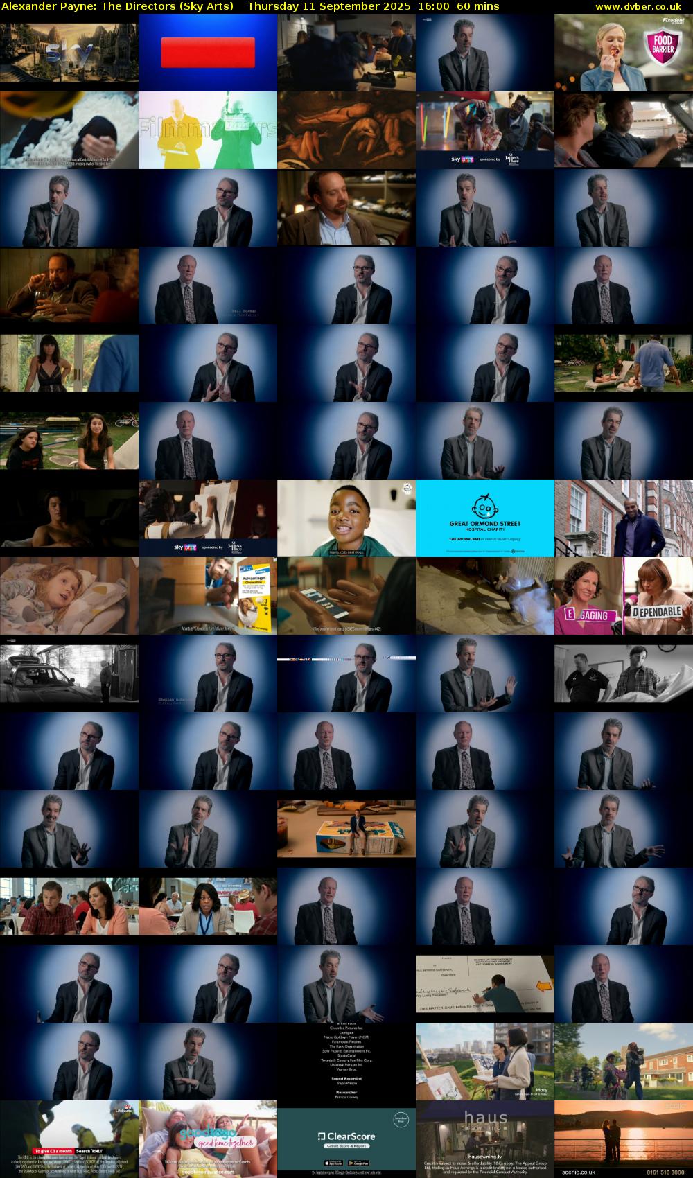 Alexander Payne: The Directors (Sky Arts) Thursday 11 September 2025 16:00 - 17:00