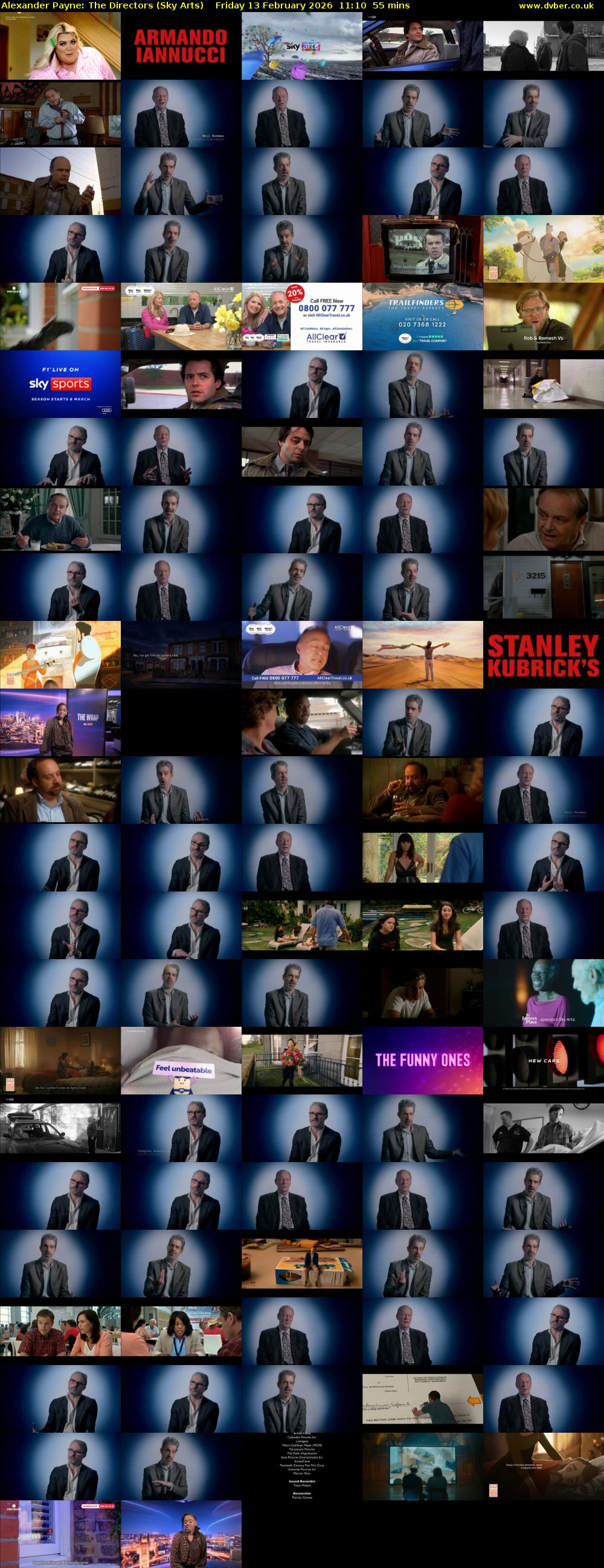 Alexander Payne: The Directors (Sky Arts) Friday 13 February 2026 11:10 - 12:05