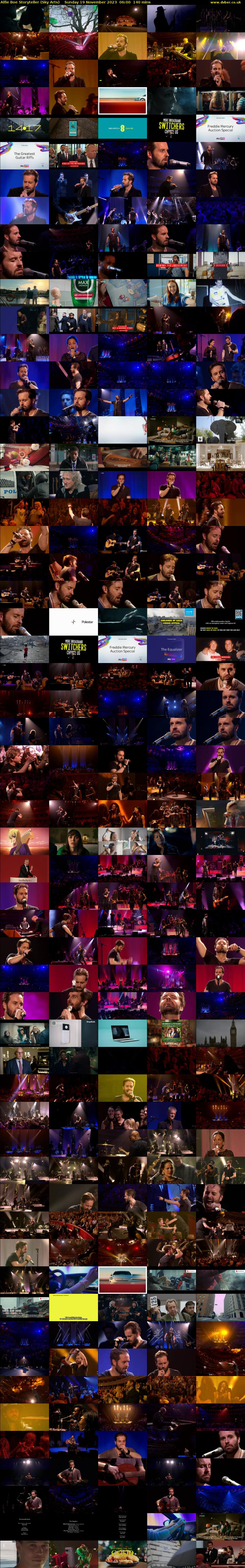 Alfie Boe Storyteller (Sky Arts) Sunday 19 November 2023 06:00 - 08:20