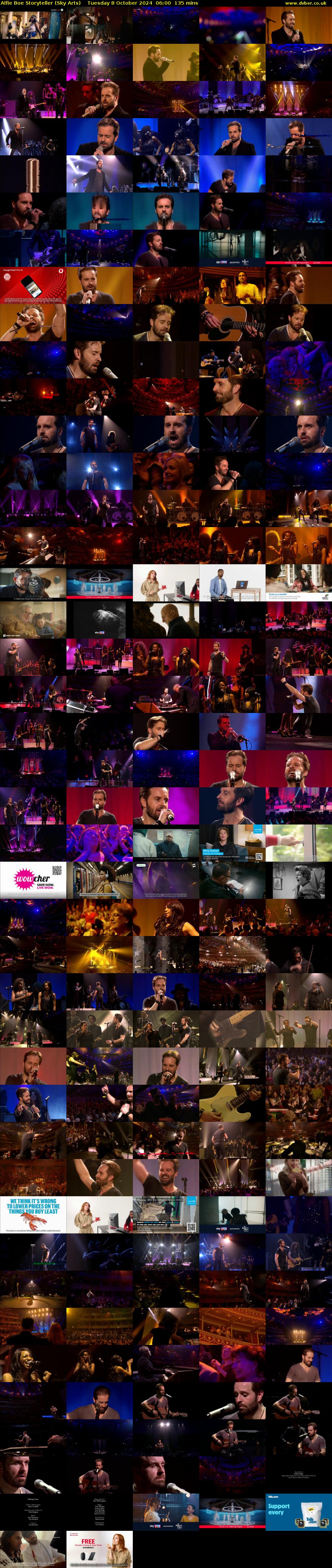 Alfie Boe Storyteller (Sky Arts) Tuesday 8 October 2024 06:00 - 08:15