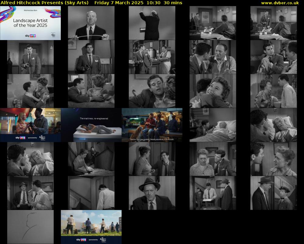 Alfred Hitchcock Presents (Sky Arts) Friday 7 March 2025 10:30 - 11:00