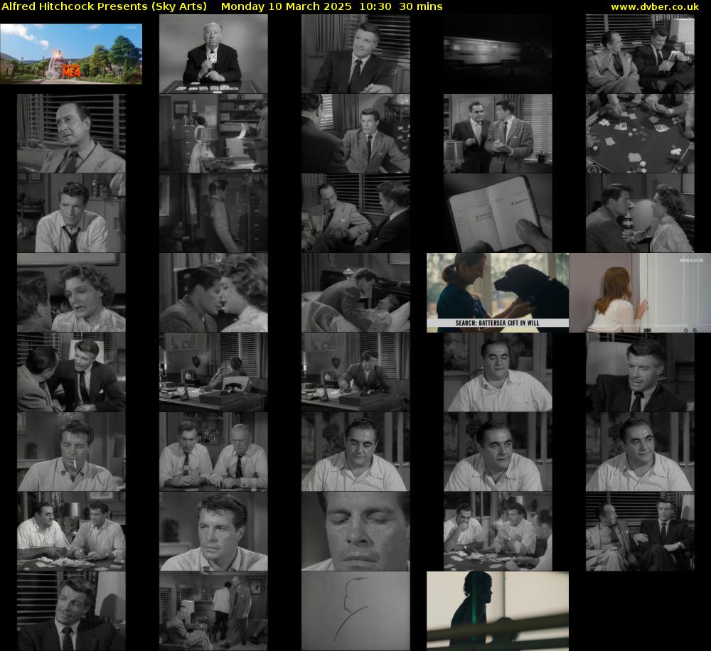 Alfred Hitchcock Presents (Sky Arts) Monday 10 March 2025 10:30 - 11:00