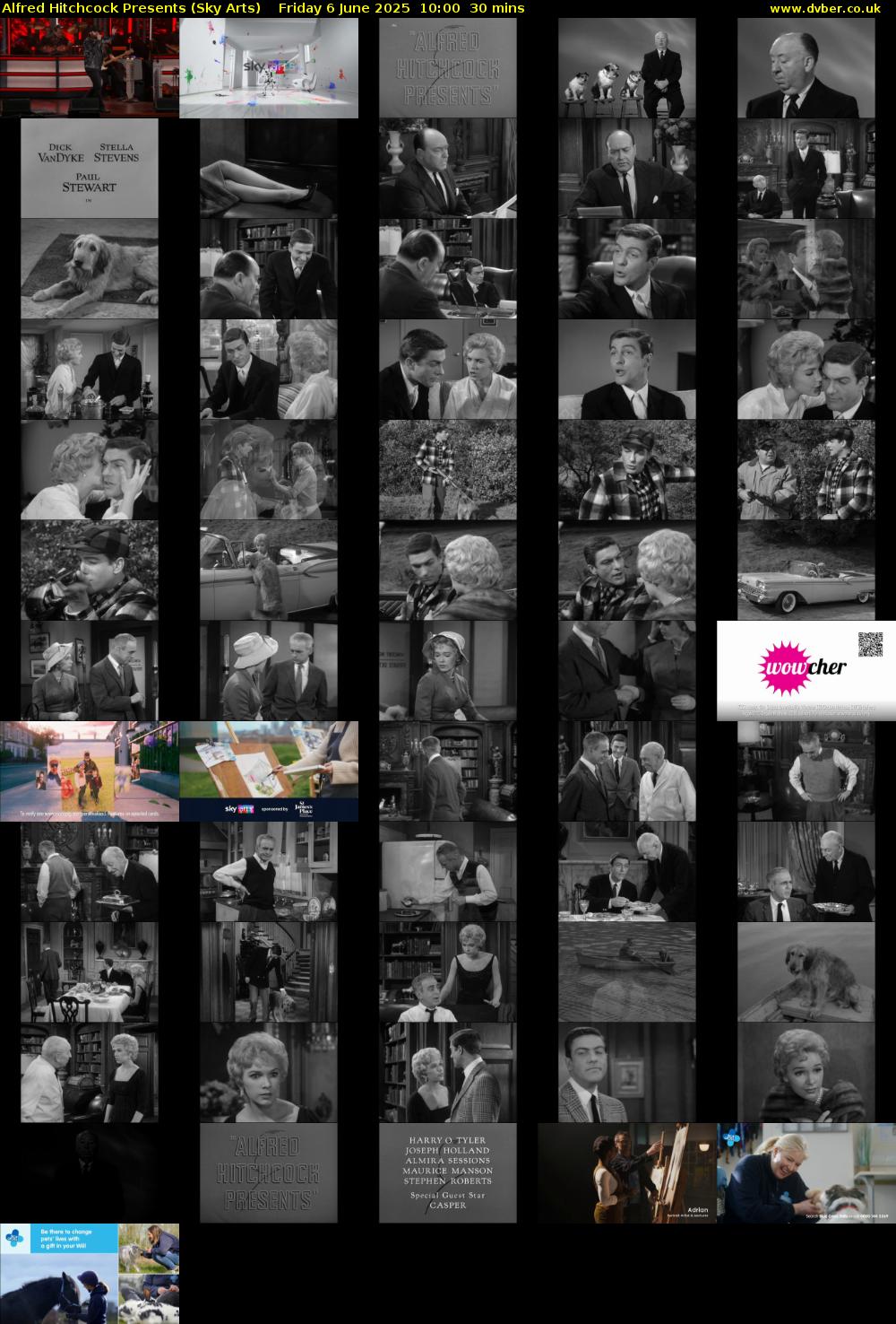 Alfred Hitchcock Presents (Sky Arts) Friday 6 June 2025 10:00 - 10:30